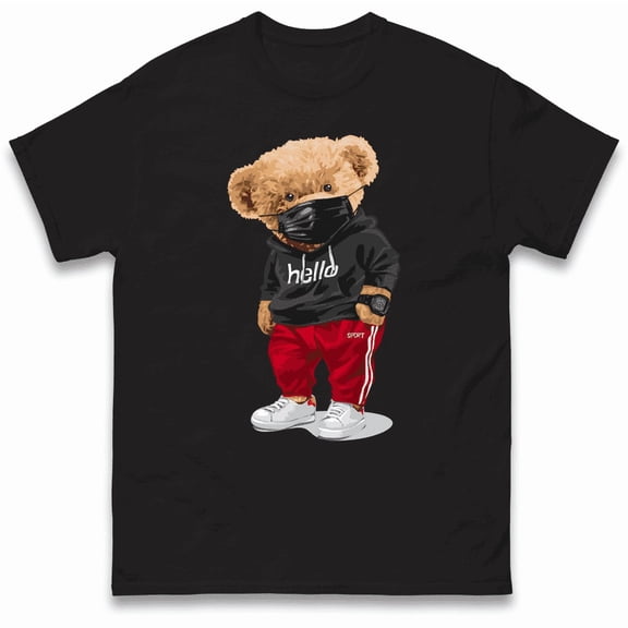 Teddy Bear Hello Streetwear T-Shirt