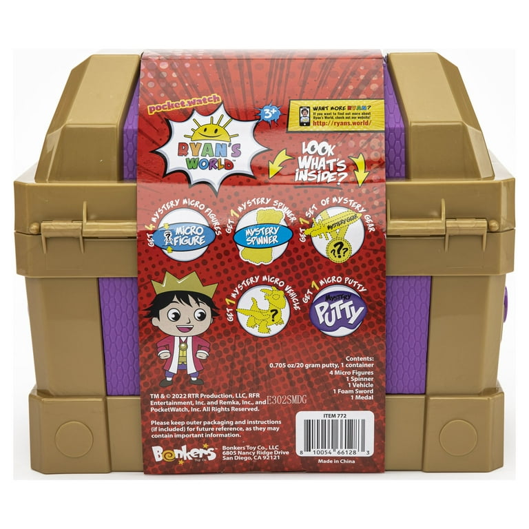 Ryans World Ryan`s World- Micro Royal Treasure Chest Surprise - Walmart  Exclusive