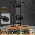 thumbnail image 6 of XiHuaZhaoChen Power Tower Pull Up Dip Station Multi-Function Fitness Equipment for Strength Training Adjustable Height Dip Stand for Home Gym.Black, 6 of 10