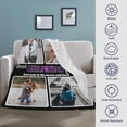 thumbnail image 5 of Custom Blanket Gifts for MOM, Customized Blankets with Photos, Make a Personalized Bed Throws to My Mom for Mothers Day, Custom Souvenir Throw Blanket for Best Mom Ever Blankets, 5 of 5