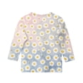 thumbnail image 4 of Grblisyd 3/4 Sleeve Shirts for Girls Cute Sunflower Daisy Printed T Shirts Kids Summer Loose Tops Casual Crewneck Tees 7-8 Years, 4 of 5