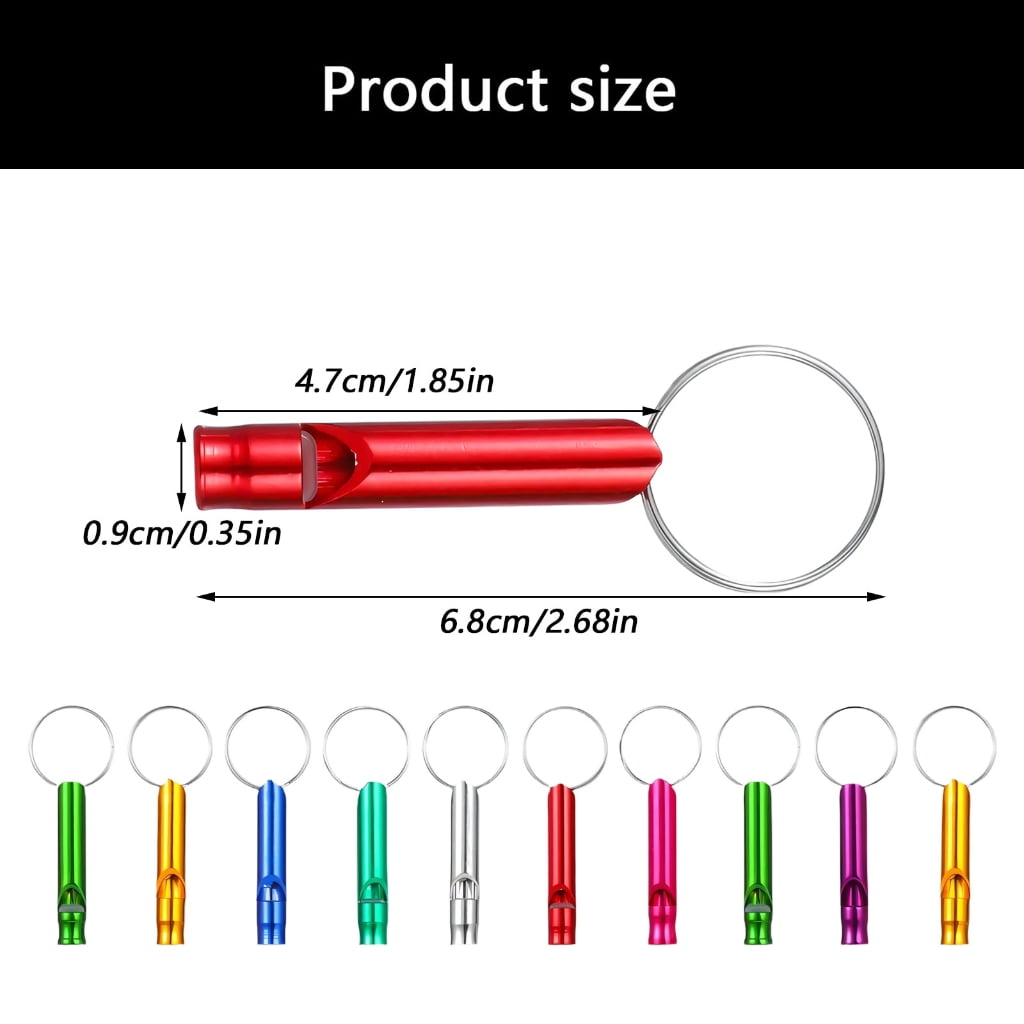 Rustproof Whistles Camping EmergenciesWhistles Survival Equipment Aluminum Alloy Whistles for Survival Lifesaving