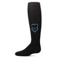 thumbnail image 2 of MeMoi  Double Patch Heart Cotton Tights - Girls - Female, 14, Navy, 2 of 4