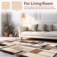 thumbnail image 2 of ODIKA 4'x6' Machine Washable Non-Slip Area Rug, Abstract Geometric Patterned Modern Design for Stylish Spaces High Traffic Rug, Beige, 122556, 2 of 7