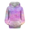 thumbnail image 6 of Mercatoo Cute Tie Dye Cotton Hoodies for Teen Girls Fleece Warm Pullover Hoodie Long Sleeve Trendy Gradient Color Sweatshirts, 6 of 7