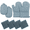 Blue, variant on SUGARDAY Oven Mitts Kitchen Towels Dishcloths with Pot Holders Sets 8PCS, Dish Towels Sets Oven Gloves Pot Pads for Kitchen Heat Resistant with Non-Slip Silicone Surface for Baking Cooking Grey