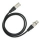 thumbnail image 4 of Cable de micrófono XLR macho de 3 pines a XLR hembra Cable de micrófono balanceado para grabación de estudio y sonido en vivo Negro 1 m / 3,3 pies, 4 of 12