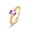 Style One（Rectangle Amethyst）, variant on Distinctive 14K Gold Over S925 Amethyst Court Style & Feather Ring, February Birthstone Elegance, Unique Amethyst Jewelry for Stylish Women
