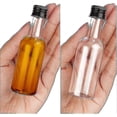 thumbnail image 3 of Mini Liquor Bottles (24 Pack) - Reusable Plastic 50ml Empty Spirit Bottles With Black Screw Caps And Liquid Funnel G, 3 of 3