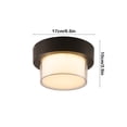 thumbnail image 3 of Outdoor Waterproof Iron Pendant Ceiling Light for Terrace, Balcony, Hallway with Soft Modern Lighting, 3 of 7