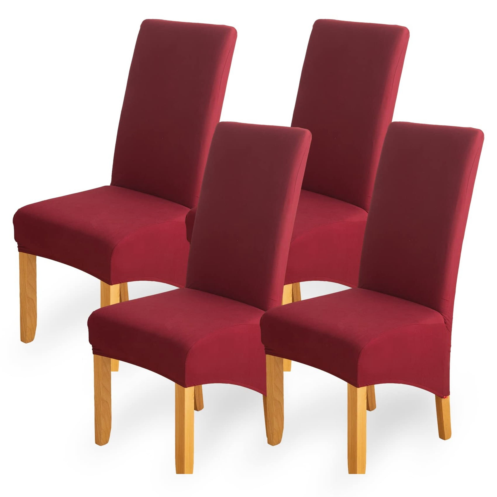 Chair Covers for Dining Chairs 4 Pack XL Chair Covers High Back Dining