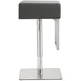 thumbnail image 4 of TOV Furniture Seville 25" Adjustable Contemporary Fabric Barstool in Gray, 4 of 10