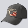thumbnail image 2 of Rotm Ball Caps for Men 250 Anniversary USA Hat, 4th of July Patriotic Retro Adjustable Baseball Cap with Badge for Men Women Gifts Dark Gray,One Size, 2 of 4