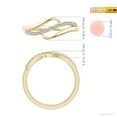thumbnail image 4 of ANGARA Natural 0.34 Ct. Diamond Fashion Ring in 14K Yellow Gold for Women (Ring Size: 12), 4 of 9