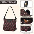 thumbnail image 3 of Iauyy Women's Handbag Removable Shoulder Satchel Bag-Polyester and PU leather ，Indian Prints, 3 of 7