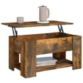 thumbnail image 2 of vidaXL Coffee Table Smoked Oak 79x49x41 cm Engineered Wood, 2 of 5