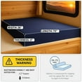 thumbnail image 2 of Foamma 5” x 36” x 75” Water Resistant Gel Memory Foam RV Bunk Mattress, Firm High Density Foam Base, Comfortable and Durable Polyester Cover, Truck, Camper, Travel Trailer, Made in USA, 2 of 7