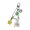 Yellow, variant on Sentimental Star Wishes Bottle And Fish Acrylic Keychain Ideal For Commuters Lightweight Keepsakes Accessory