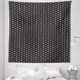 thumbnail image 1 of Geometric Tapestry, Minimalist Design Repeating Tiny Triangles Simple Geometric Illustration, Fabric Wall Hanging Decor for Bedroom Living Room Dorm, 5 Sizes, Black and White, by Ambesonne, 1 of 1