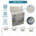 thumbnail image 6 of Hydrangeas Table Runner 90 Inches Long Farmhouse Dress Scarves, Purple Floral Butterfly Leaves Beige Dining Tablerunner for Coffee Table/Kitchen Island/Party Décor, 13" x 90", 6 of 8