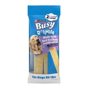 Purina Busy Rollhide Rawhide Extra-Large Dog Treats Made with Real Beefhide, 6 oz, 12 Pack