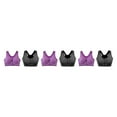 thumbnail image 3 of kurtrusly 2pieces Versatile Performance With Wide Application Sports Bra Seamless gray+purple S 3Set, 3 of 6