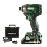 Factory-Reconditioned Metabo HPT WH18DBDL2M 18V Brushless Lithium-Ion 1/4 in. Cordless Triple Hammer Impact Driver Kit (3 Ah) (Refurbished)