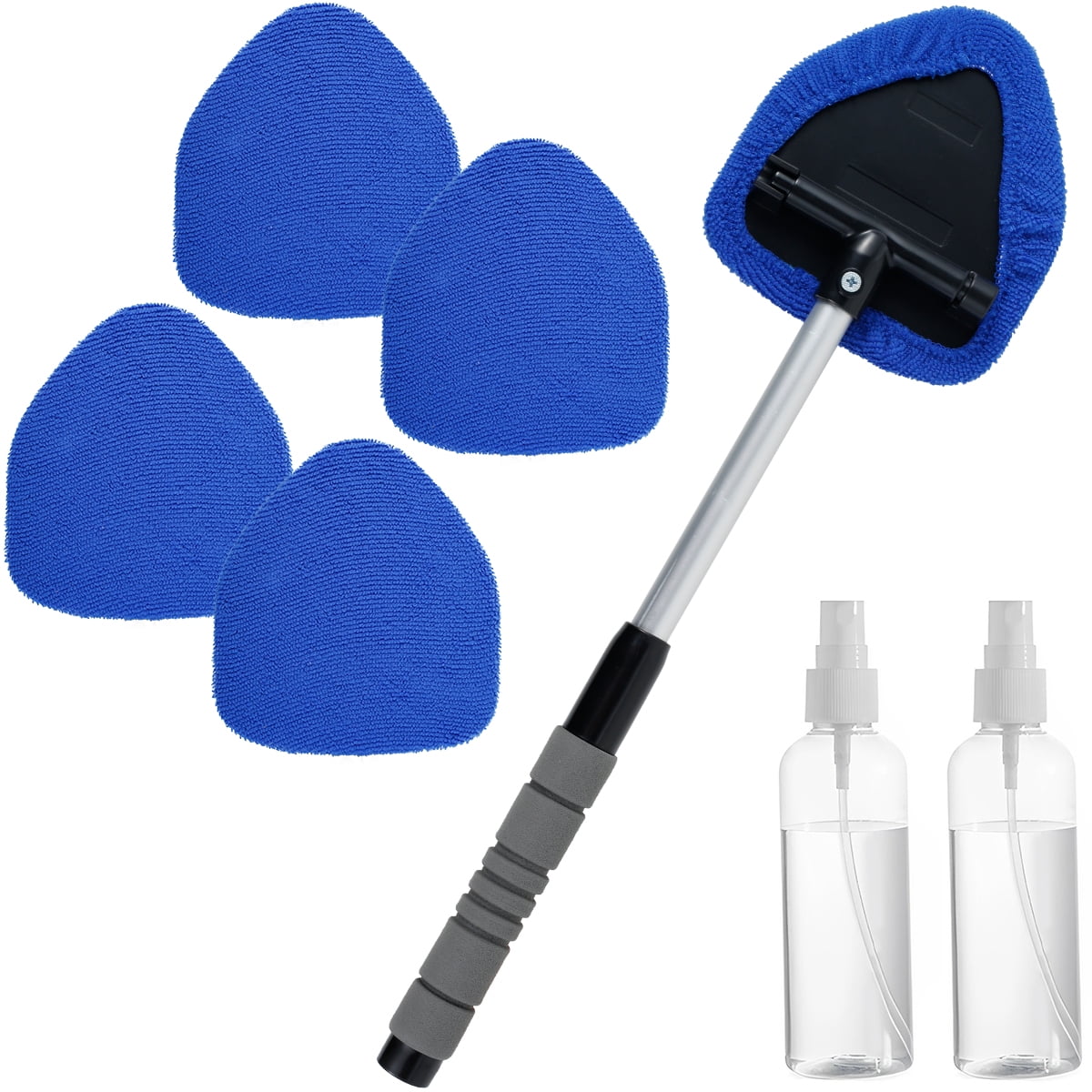 Car Windshield Cleaner Brush Extendable Windshield Cleaning Tool 180°  Rotating Head Telescopic Anti-fog Auto Window Cleaning Kit - AliExpress