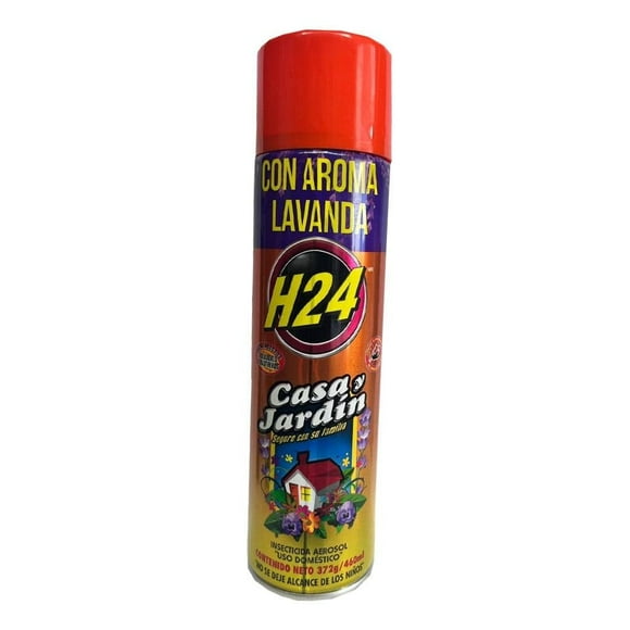 Insecticida en aerosol H24 casa y jardín aroma lavanda 460 ml