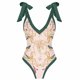 thumbnail image 4 of Traje de baño para mujer Traje de baño de una pieza Bikini con cordones Traje de baño Falda larga Conjunto de dos piezas de gasa OAVQHLG3B Store  lin121212, 4 of 4