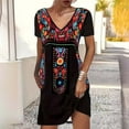 thumbnail image 2 of YABCSAZ Summer Dresses for Women 2024 Casual Loose Floral Printed Tank Dress Sexy Plus Size Beach Sundress Sleeveless Dresses for Vacation, 2 of 6