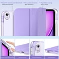 thumbnail image 3 of MoKo Case for iPad Air 11 inch Case  (M4 2026/M3 2025/M2 2024), iPad Air 5th/4th Gen 10.9 inch Case 2022/2020 with Pencil Holder, Slim Trifold with Translucent Back Shell, Lilac, 3 of 9