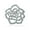 Clear, variant on Womens Large Fashion Statement Rose Flower Brooch Pin with Sparkling Crystals Silver Tone