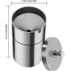 thumbnail image 5 of Cendrier En Acier Inox Avec Couvercle, Cenicero Exterior Coupe-vent Et Impermable Facile Nettoyer Beau Cendriers Paissi Anti Odeur Pour Exterieur Auto, 5 of 5