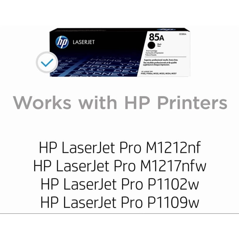 Toner Compatible Noir CE285A85A X2 Pour HP LaserJet Pro M1132, M1217nfw, Etc.