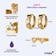 thumbnail image 4 of Aretes Mujer Oro 14k, LuckyLy  Set de Regalo 2 en 1 de Arracadas y Broqueles, Acero Inoxidable Baño Oro 14k y Zirconia Cúbica – Joyería ideal como Regalos para Mujer San Valentín y Regalos para dorado, 4 of 6