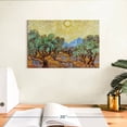 thumbnail image 3 of Elephant Stock Olive Trees With Yellow Sky And Sun Wall Art - Horizontal Canvas Wall Art - Living Room Wall Decor - Floral And Botanical Canvas - Gray And Green Decor By Vincent Van Gogh - 12" x 8", 3 of 8