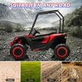 thumbnail image 4 of 2 Seater Ride on Car w/Sun Shade, Kids Electric Vehicles w/Remote Control, 24V 7AH Off-Road Electric Truck, UTV with LED Lights, Music Player for 3+ Kids, 4 of 7