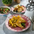 thumbnail image 5 of Spice by Tia Mowry Savory Saffron 18 Piece Round Fine Ceramic Dinnerware Set in Golden Red, 5 of 5