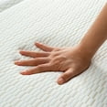 thumbnail image 6 of Arctus 3" Twin-XL Size Tri Folding Memory Foam Mattress Topper, White, 6 of 7