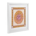 thumbnail image 2 of Stupell Industries Eclectic Pink Sun Face with Geometric Border White Framed Print Under Glass, 13 x 13, by Two If By Sea Studios, 2 of 8