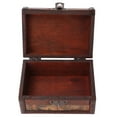 thumbnail image 1 of Caja de almacenamiento de collares de joyería de madera Vintage, contenedor, decoración del hogar con cerradura, 1 of 8