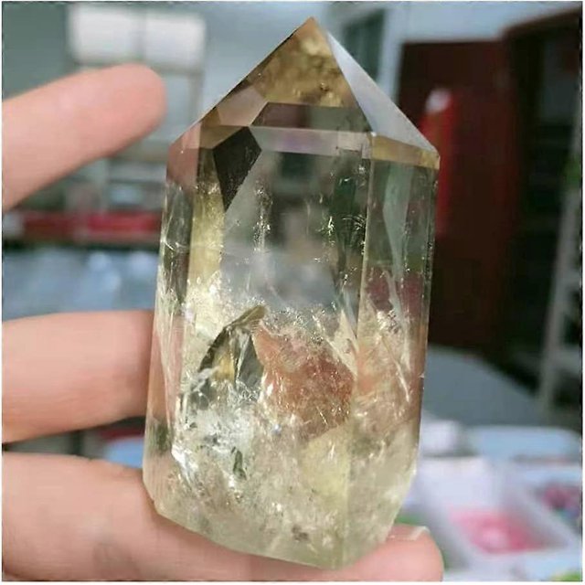 Decorative Ornaments 1pc 50-65gTop Quality Herkimer Diamond Crystal Point Mineral Specimen