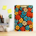 thumbnail image 2 of FORMRS Acrylic Clipboard with Low Profile Clip Standard A4 Letter Size, 12.5" x 9", Blooming Flowers, 2 of 8