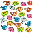 thumbnail image 1 of Anillos de goma ArtCreativity Sea Life para niños, paquete de 24, 1 of 5