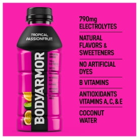 BODYARMOR Tropical Passionfruit Sports Drink, 16 fl oz, 12 Pack photo 3