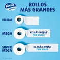 thumbnail image 4 of Charmin - Ultra Soft Papel Higiénico, 12 Mega Rollos, 208 Hojas por Rollo, 1 Mega Equivalente a 4 Regulares, Ultra Suave, 2X Más Absorbente, Smooth Tear, No Atascable, 4 of 9