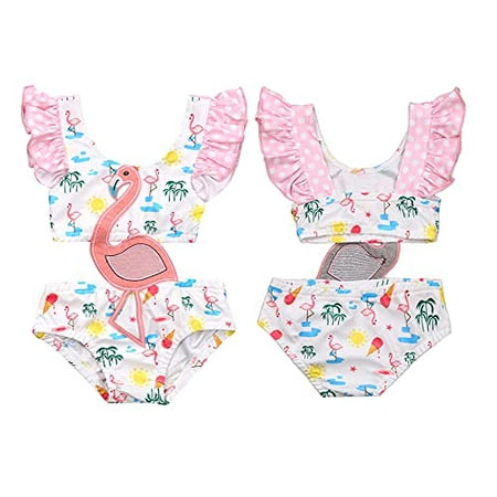 

Styles I Love Infant Baby Girls Pink Flamingo Bikini Look Cutout One-Piece Swimsuit Bathing Suit Beach Swimwear (12 Months)