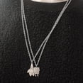 thumbnail image 3 of Jinsinto Spongebob Squarepants Pie Big Star Couple Titanium Steel Necklace Does Not Fade 2pcs silver, 3 of 5