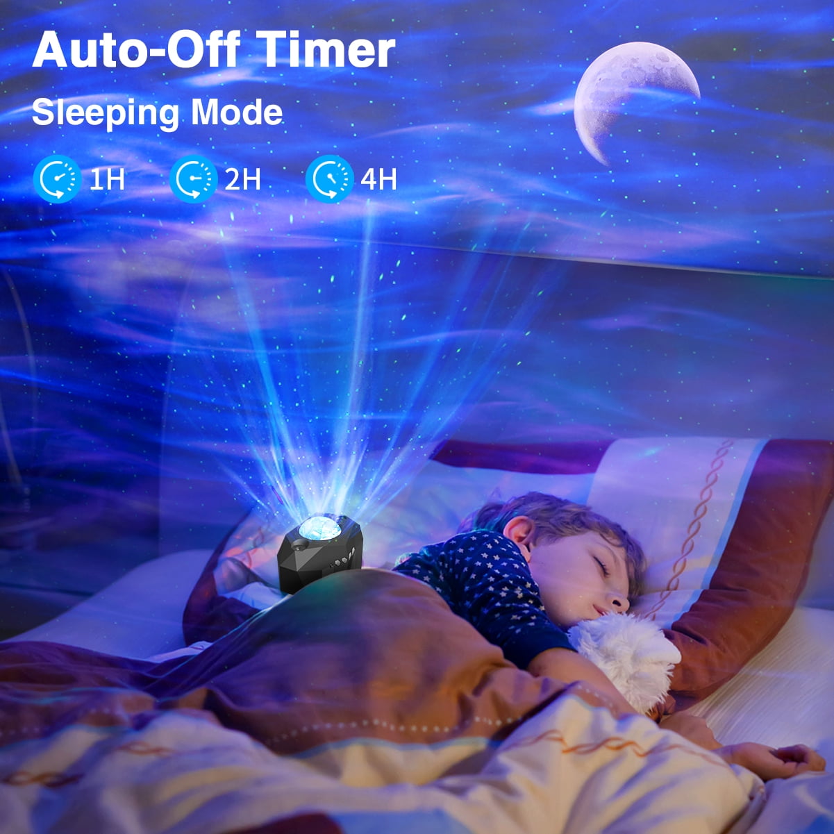 Star Night Light Projector, 3 in 1 LED Galaxy Projector with Remote  Control/Bluetooth Speaker/Timer/Sound Activated 10 Colors Mixed Ocean Wave